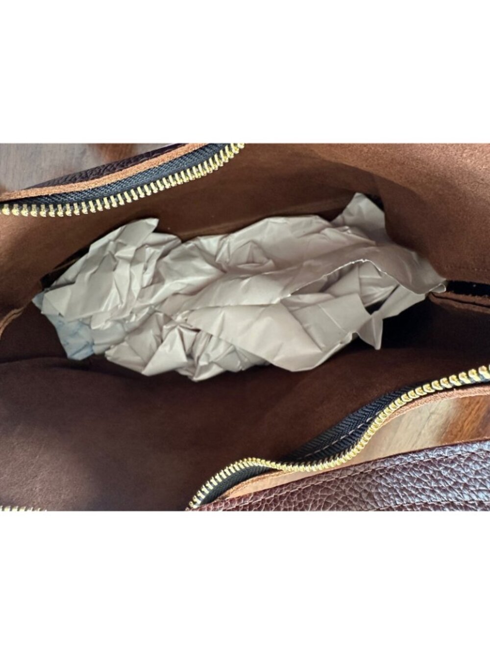 Portland Leather Aspen Bag LARGE in Coldbrew NEW - Picture 4 of 9